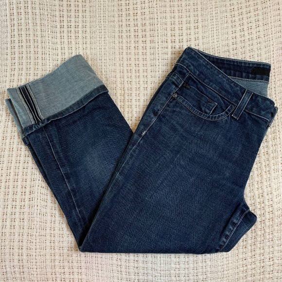 Joe's Jeans Denim - Joe's Jeans Honey Kicker Medium Wash Blue Jean Cuffed Capris Size 28 (1112)